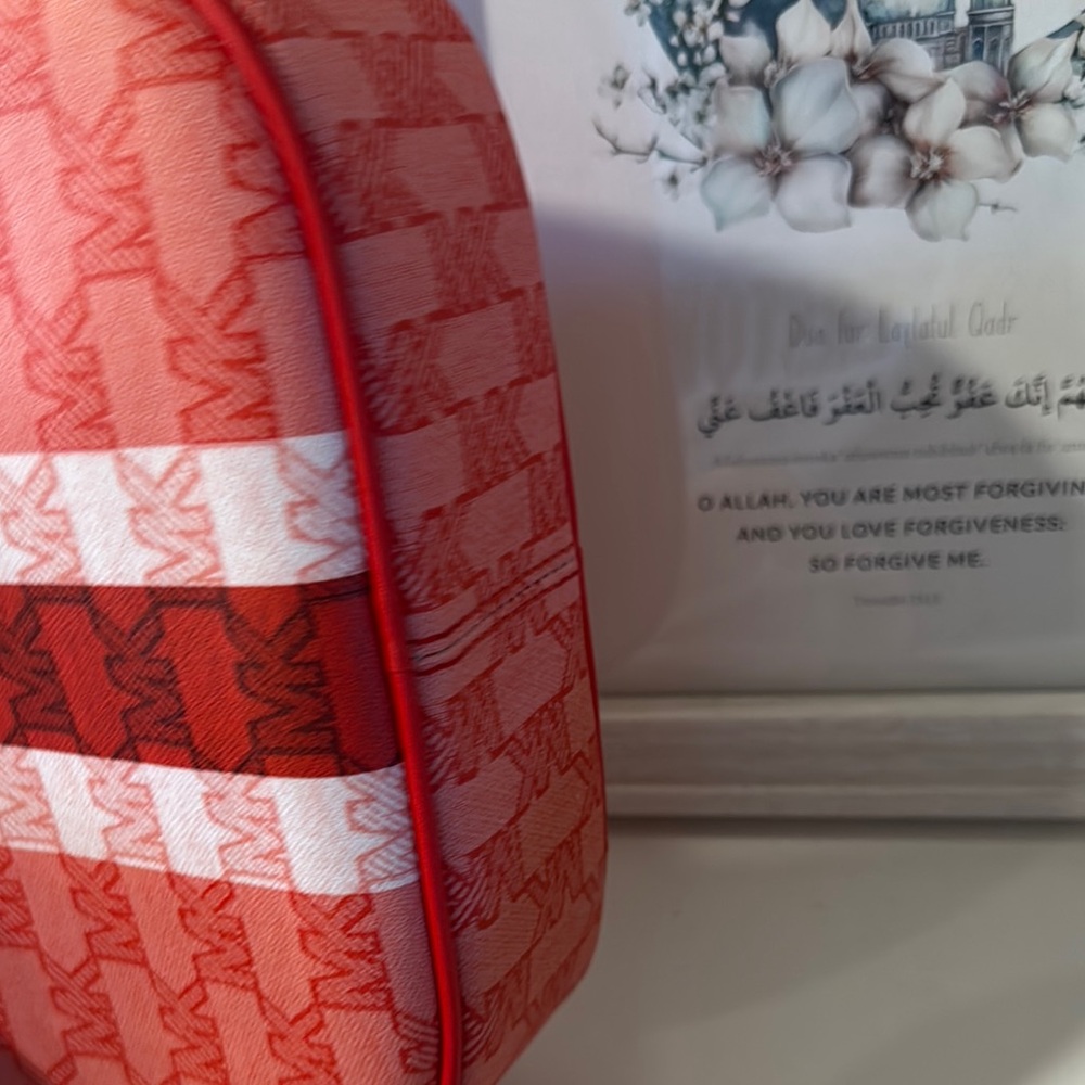 Michael Kors Red and White Stripe Crossbody - Picture 5 of 8
